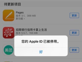 AppleID被停用解决方法（恢复被停用的AppleID）